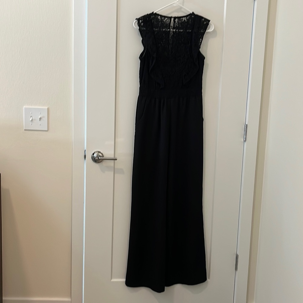 Target- Xhilaration Black Lace Jumpsuit Size Small